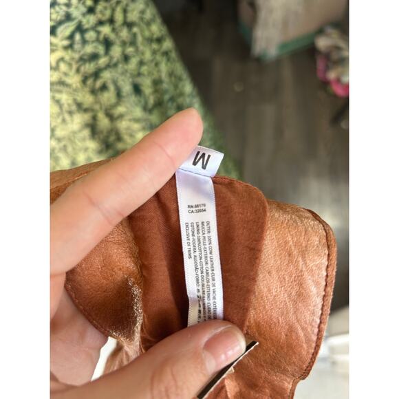 Free People Cognac Leather Harness Belt Size M Western Boho - Picture 3 of 3